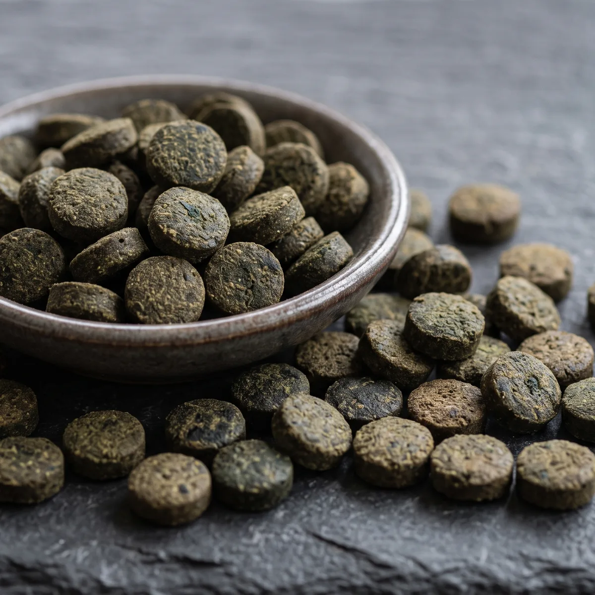 Sinkende Wels-Futtertabletten (KI-generiert)